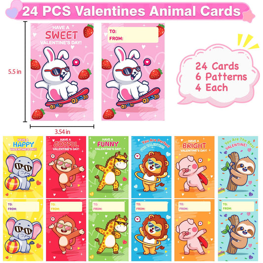 ZICZLI animal detective cards for fun Valentines classroom exchanges.