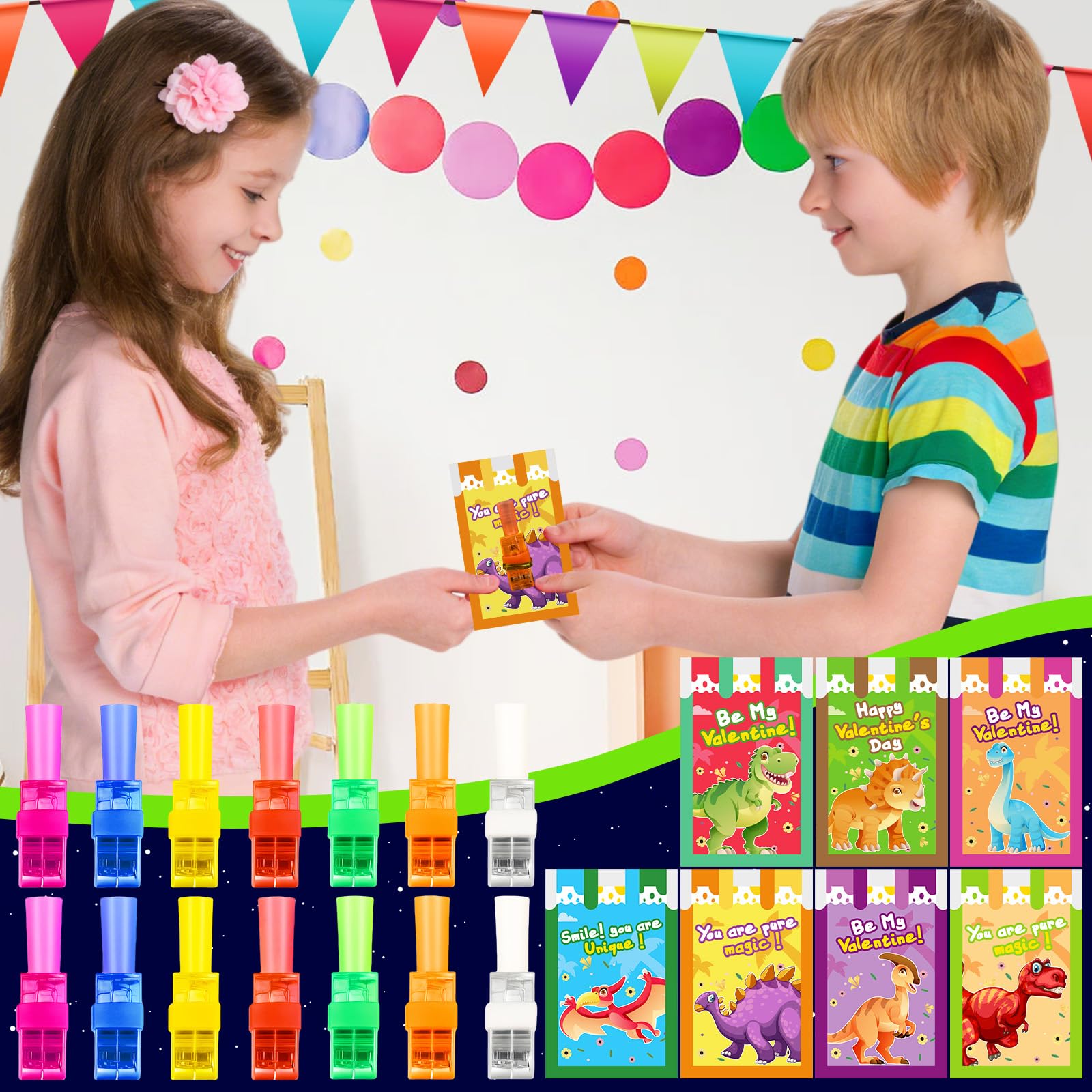 ZICZLI glow-in-the-dark effects brighten kids' Valentine moments.