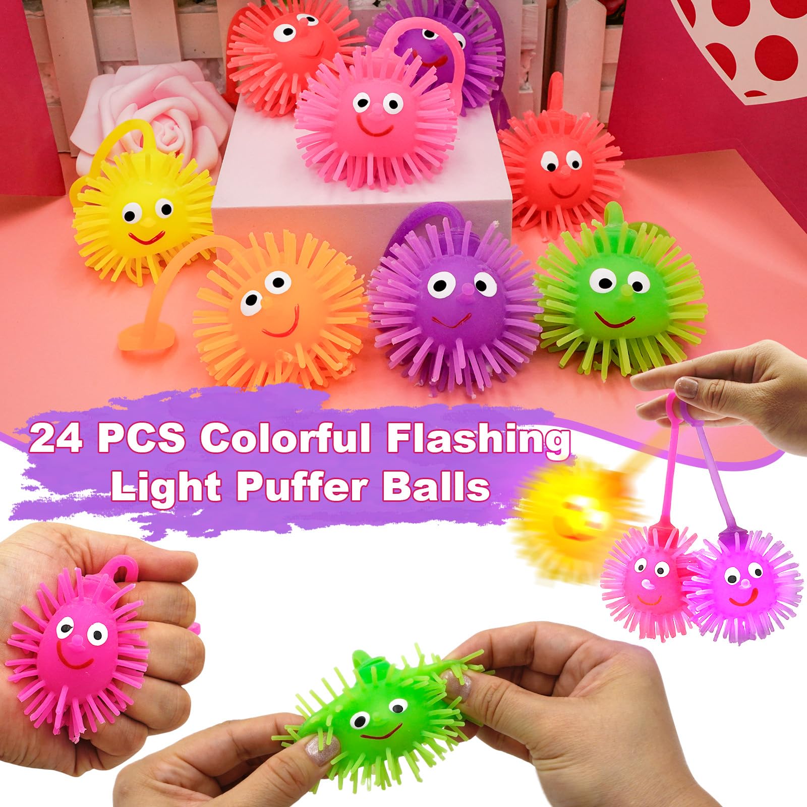 ZICZLI LED Puffer Ball purple glow for after-school fun.