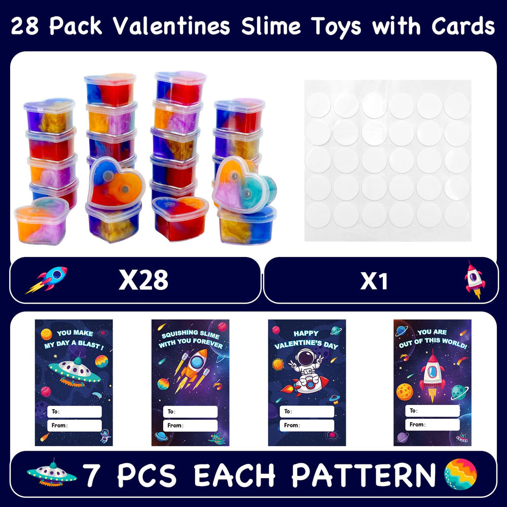 ZICZLI valentines cards with galaxy slime invite kids to share a tactile gift.