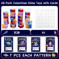ZICZLI valentines cards with galaxy slime invite kids to share a tactile gift.