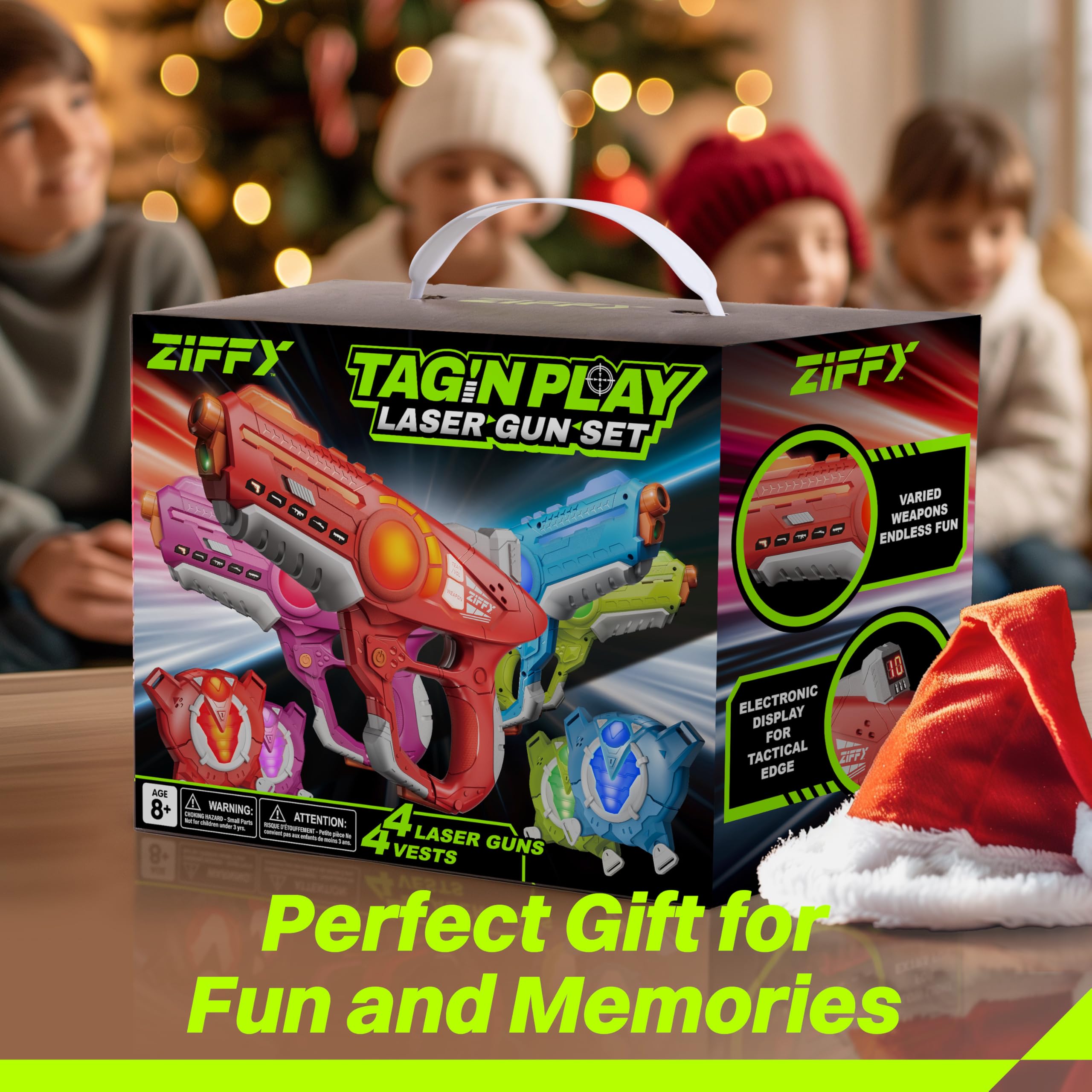 ZIFFY Laser Tag in action for backyard or indoor adventures.