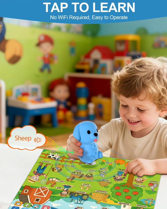 ZIKAQUQI poster set 20 themes laminated promotes early literacy through vibrant visuals.