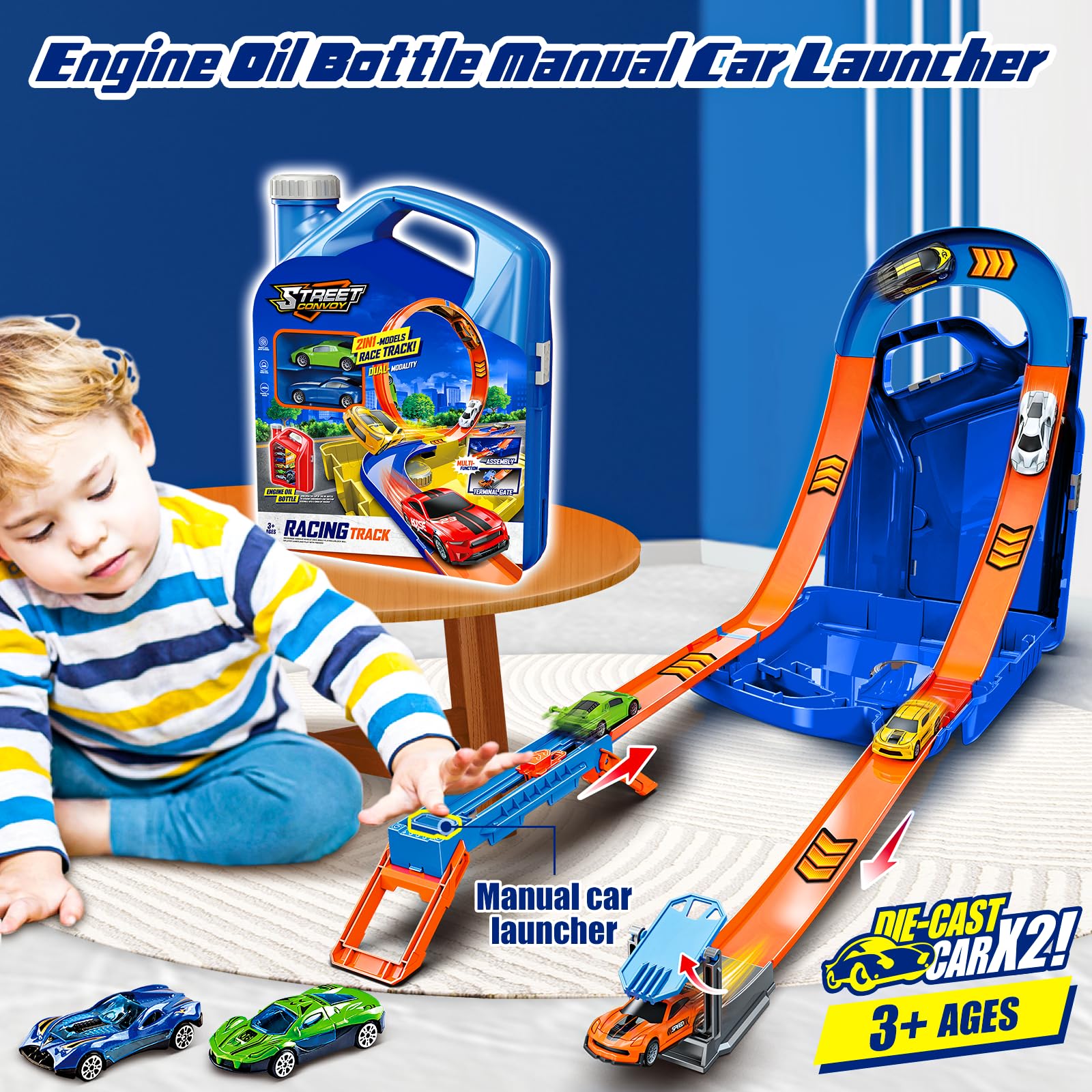 Zikhoobusik changeable track layout enables multiple configurations for creative racing layouts.