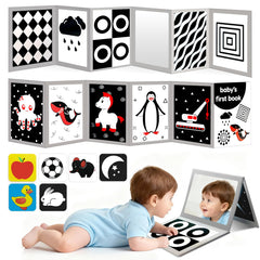 Zikhoobusik high-contrast flashcards cover aids early visual engagement for babies.