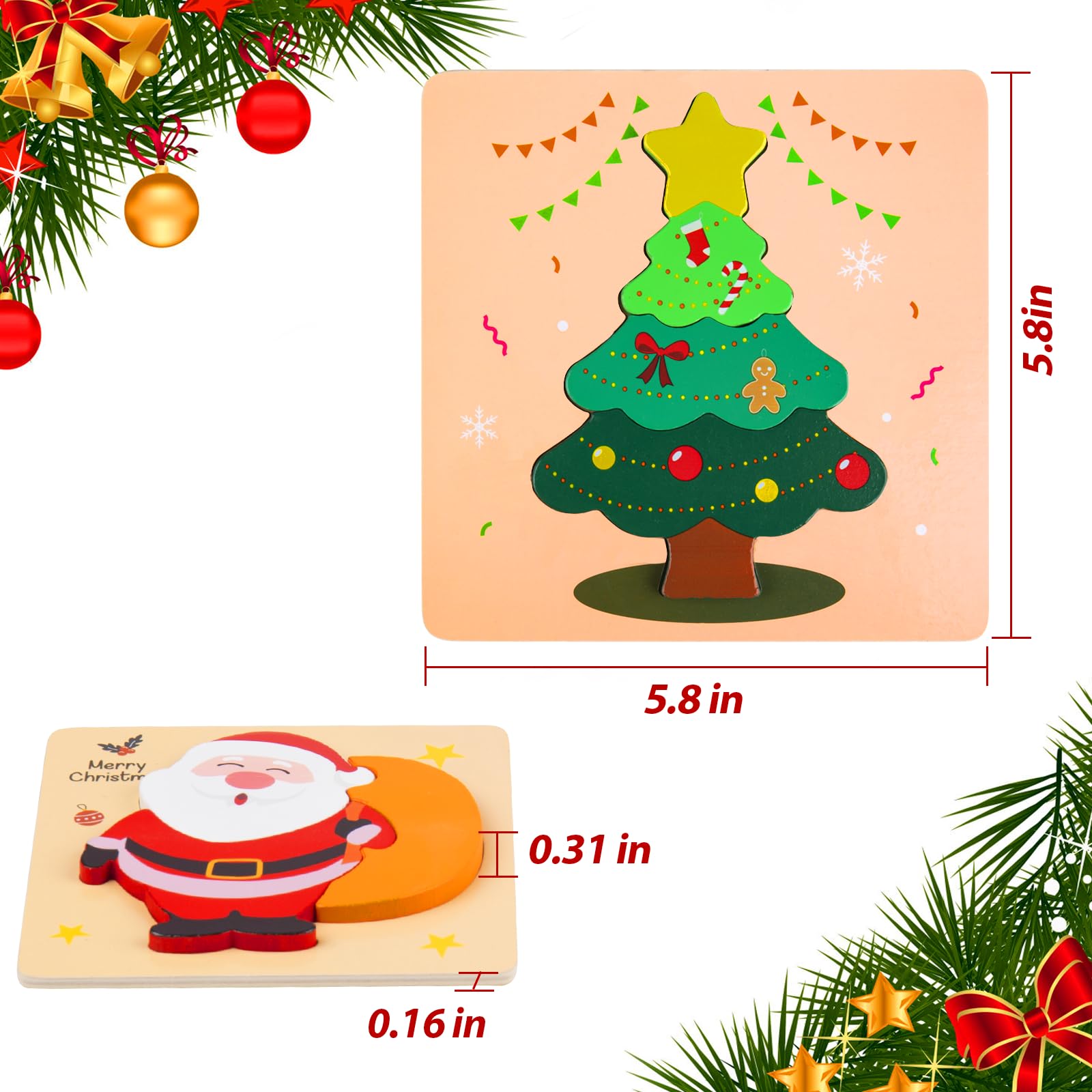 ZILIALAR Holiday puzzles pack sparks imagination and independent play.