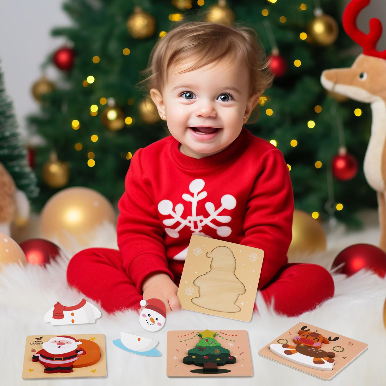 ZILIALAR Large-pieces wooden puzzle is an ideal starter for beginners.