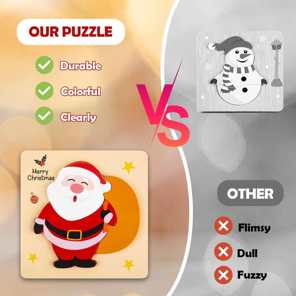 ZILIALAR Snowman wooden puzzle supports focus and problem-solving for toddlers.