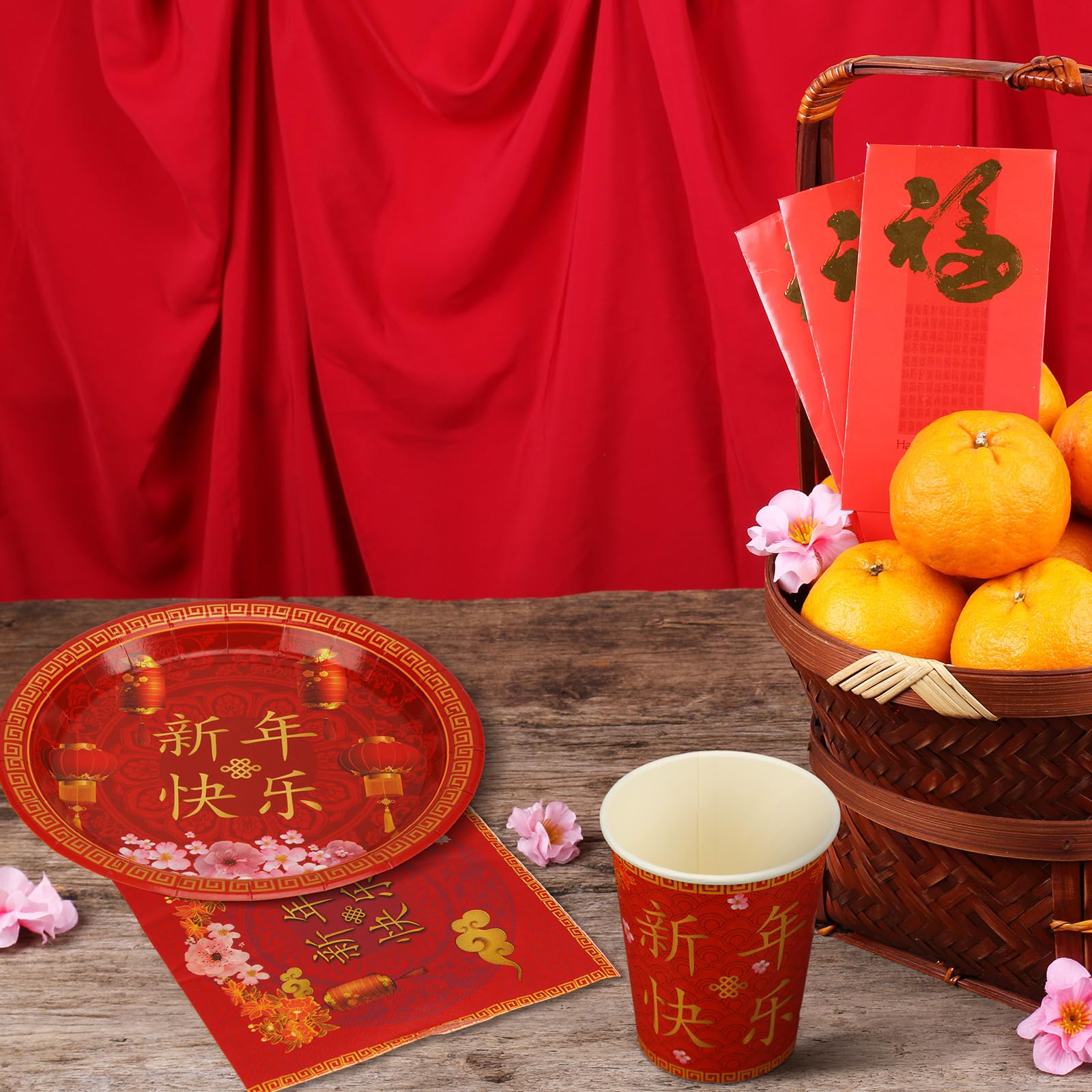 Ziliny 200-piece set versatile for Chinese New Year and other celebrations.