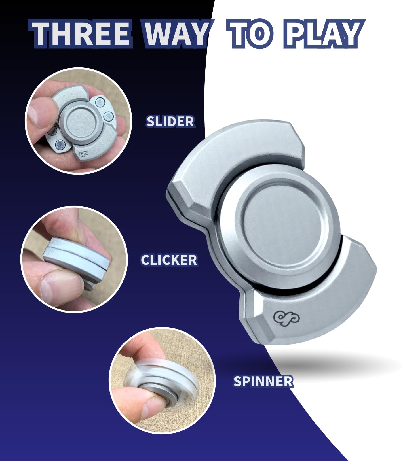 Zimdun 3-in-1 fidget slide mode showcases smooth gear-turning tactile sensation.