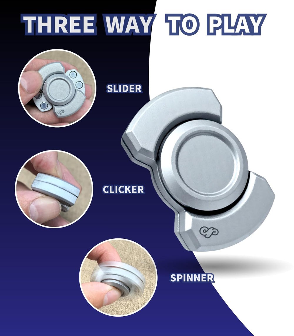 Zimdun 3-in-1 fidget slide mode showcases smooth gear-turning tactile sensation.