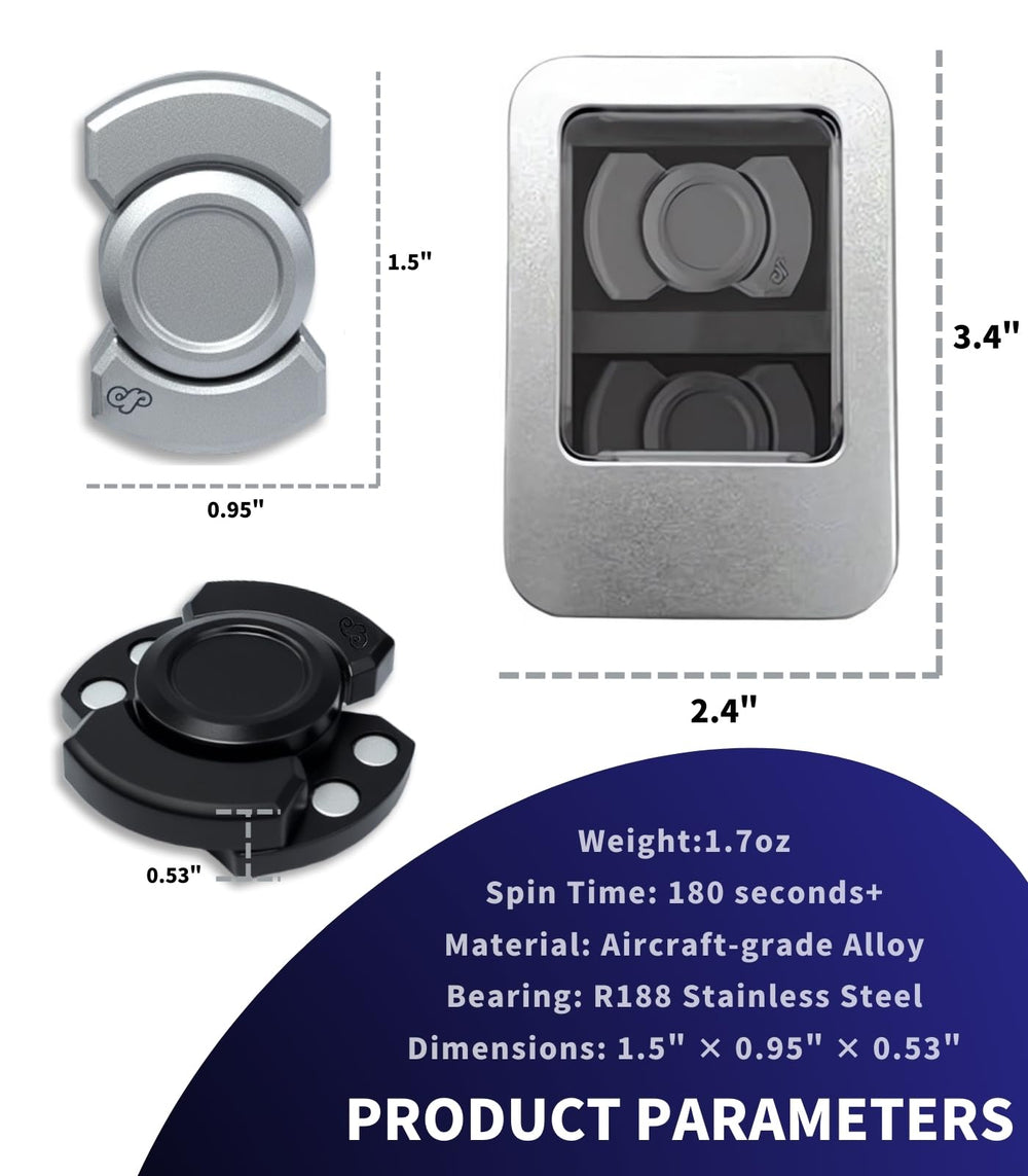 Zimdun whisper-quiet R188 bearing keeps spins smooth and office-friendly.