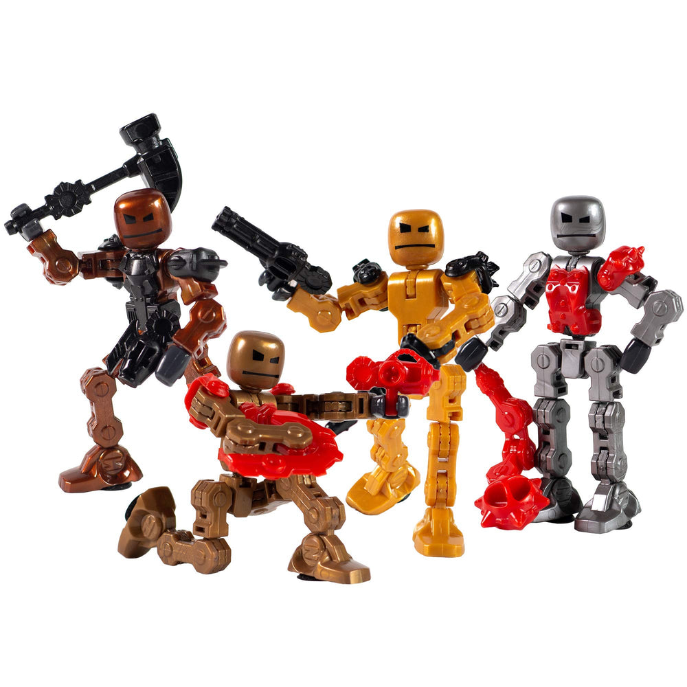 Zing Klikbot Series 2 translucent guardian figure in action for stop-motion storytelling.