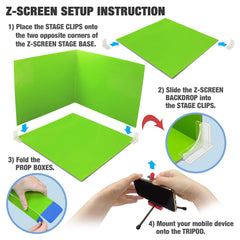 Zing Klikbot Zanimation Studio green-screen stage offers versatile backdrops.