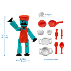 Zing Stikbot cooking tools close-up supports playful recipe scenes