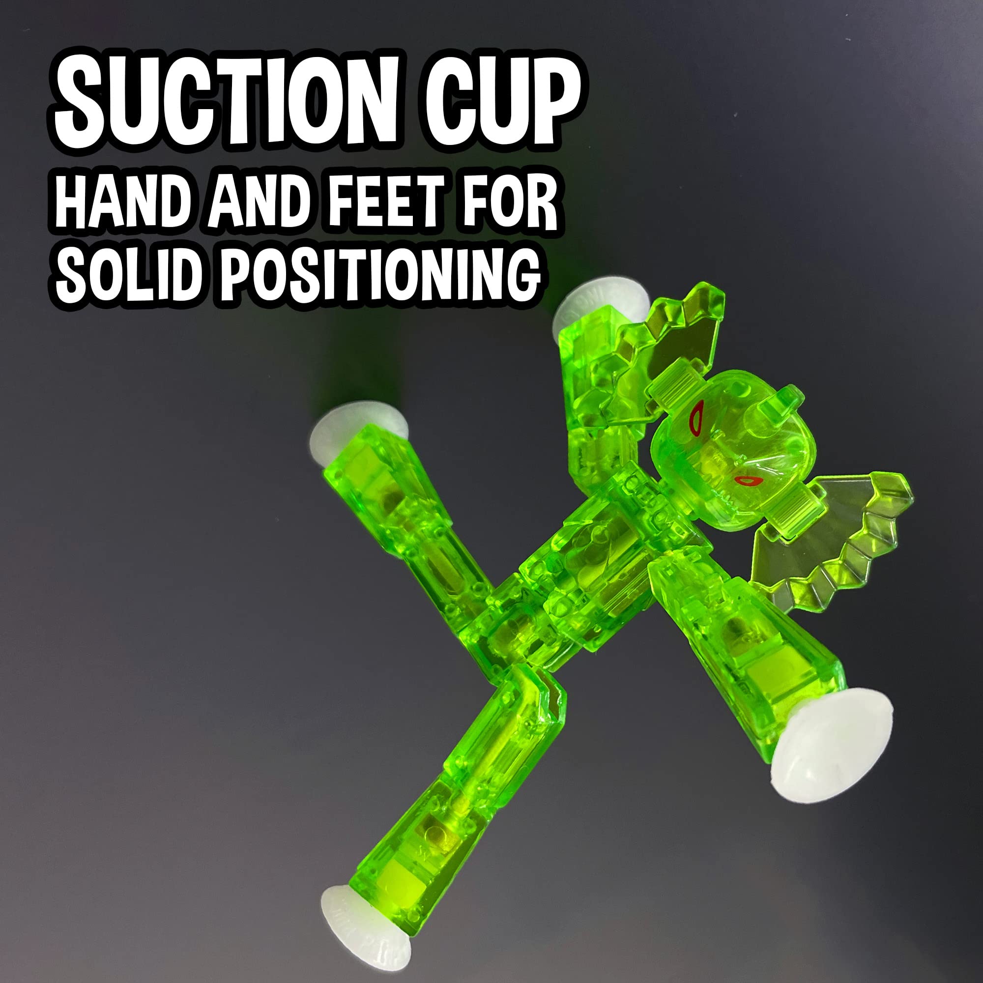 Zing Stikbot Insector figure adds creepy creature detail to scenes.