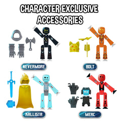 Zing StikBot Legendz Doctor Nevermore figure with accessories for epic scenes.