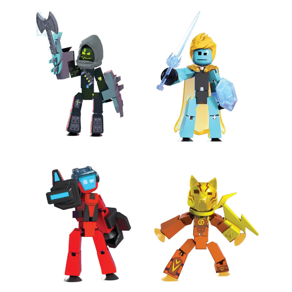 Zing StikBot Legendz Merc figure in action pose for stop-motion storytelling.