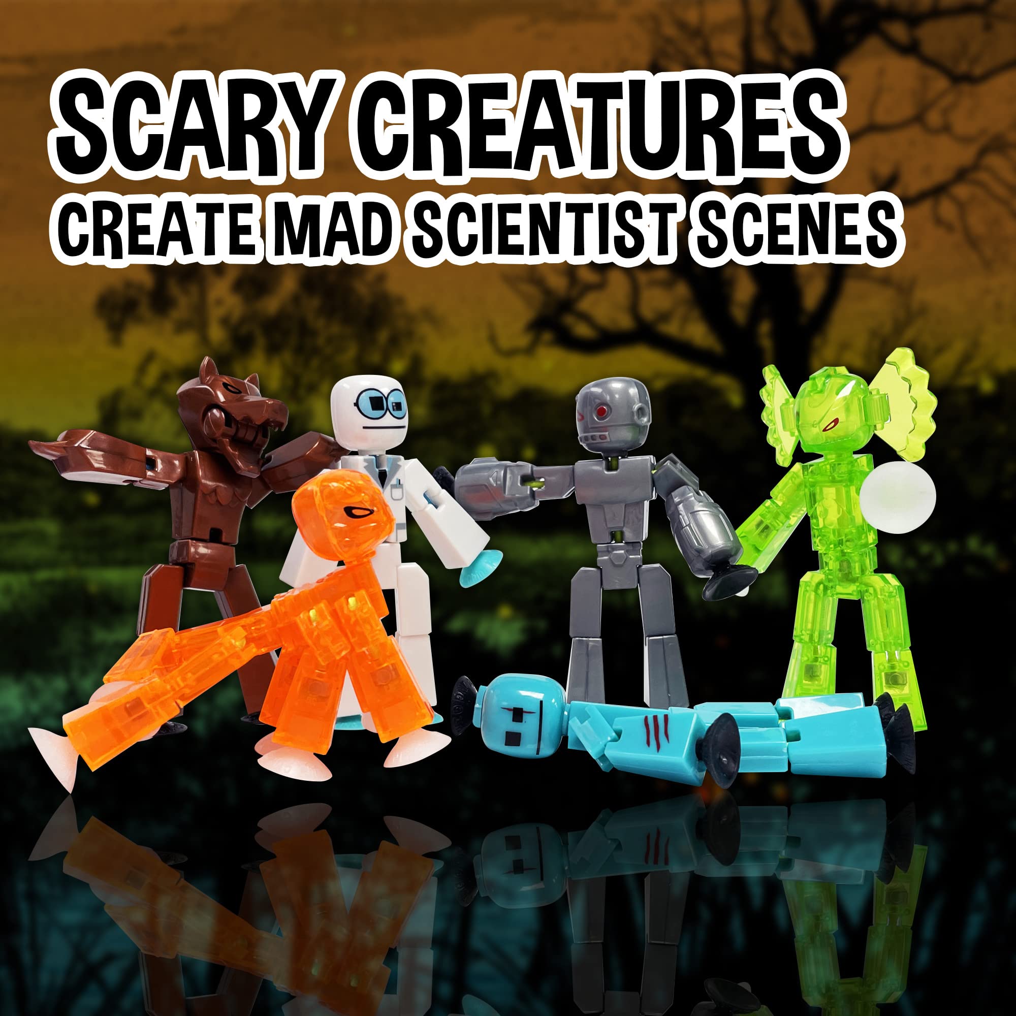 Zing Stikbot Stikbot Prey figure enhances suspenseful stop-motion storytelling.