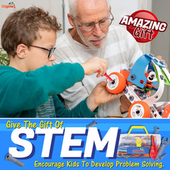 Zingywise car-build scene demonstrates STEM concepts through play.