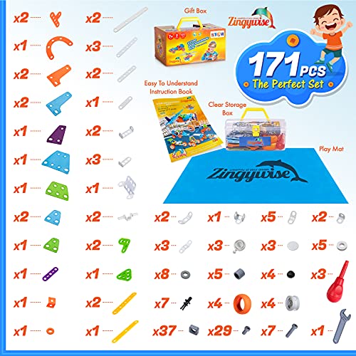 Zingywise safe, smooth-edged components invite creative construction.