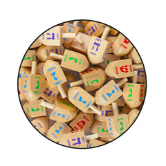 Lightweight Zion Judaica wood dreidel spinning smoothly in hand