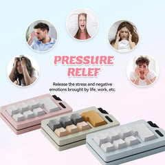Zioyihan keyboard fidget clicker frosted keycaps deliver tactile grip.