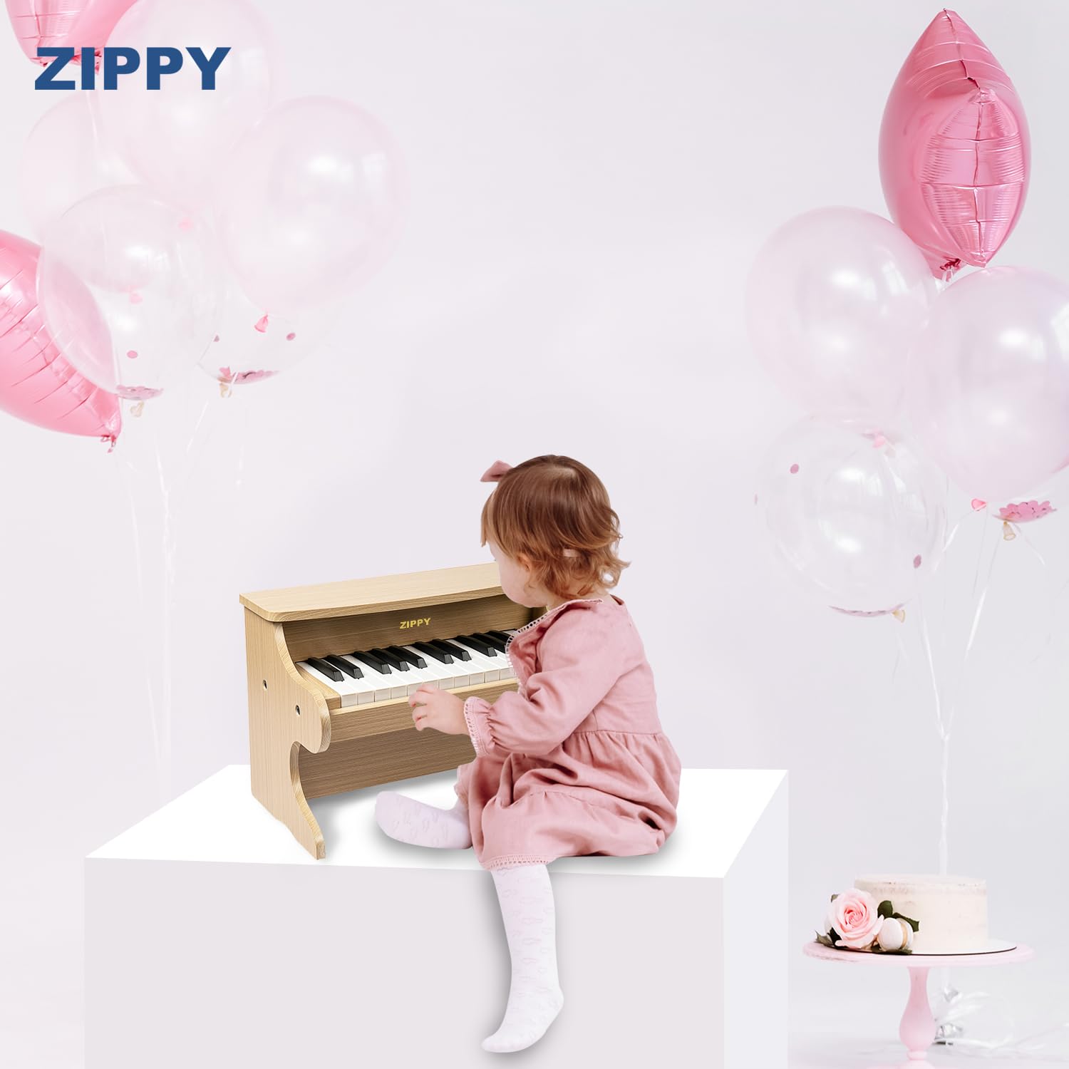 ZIPPY piano being assembled, easy setup for families.
