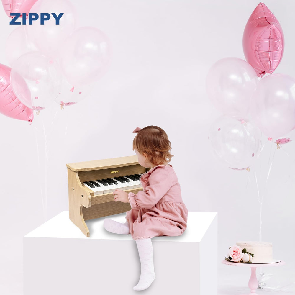 ZIPPY piano being assembled, easy setup for families.