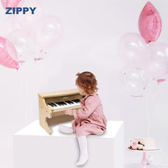 ZIPPY piano being assembled, easy setup for families.