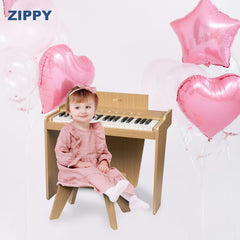 Color-illustrated songbook and stickers for hands-on learning with ZIPPY
