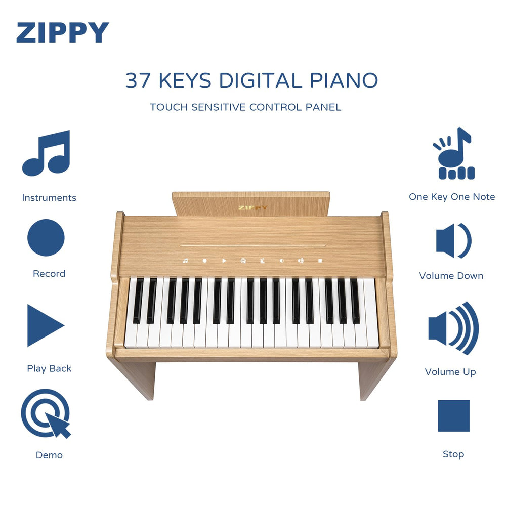 ZIPPY piano touch-sensitive panel for interactive sound experiments