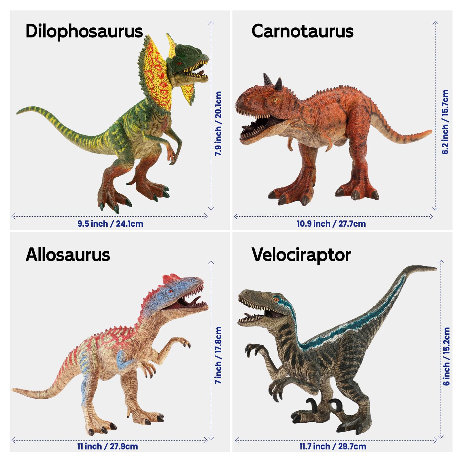 Zippytots Allosaurus big figure showcasing durable design for rough play.