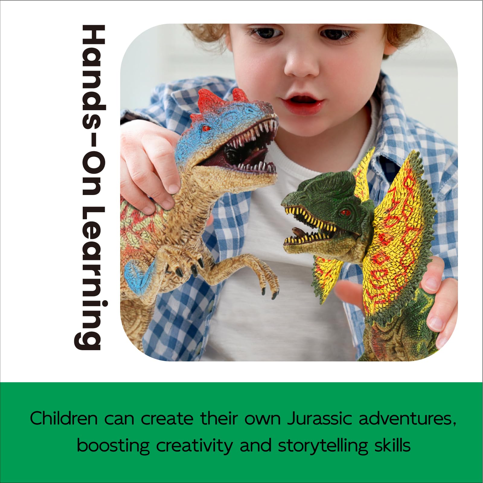 Zippytots Learning card Velociraptor offers quick facts to spark curiosity.