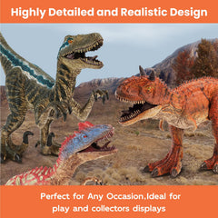 Zippytots Allosaurus textured-skin detail enhances realism during pretend adventures.