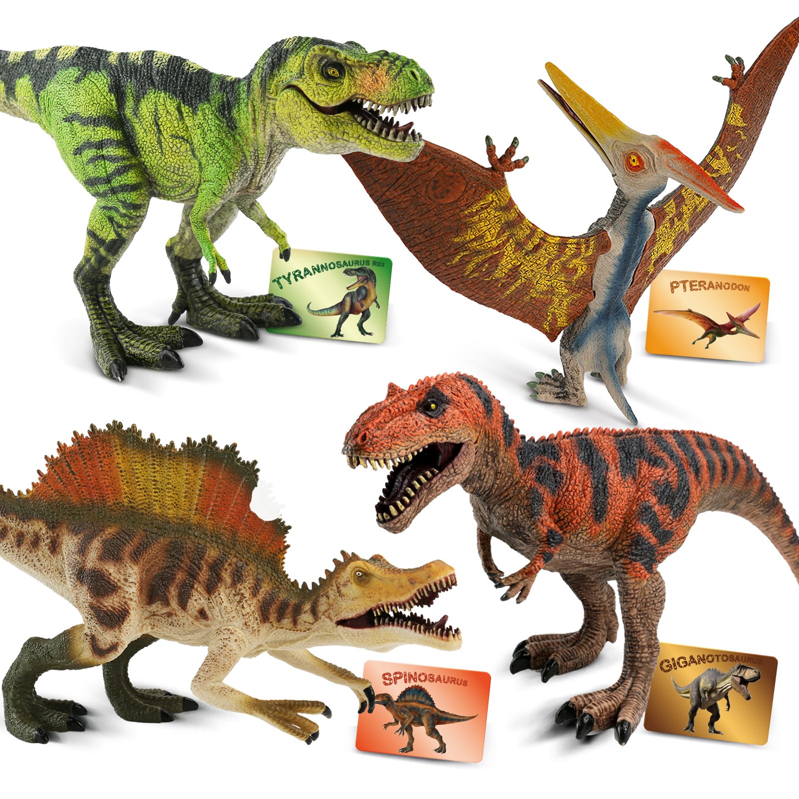 Zippytots Tyrannosaurus rex figure with movable parts for interactive play.