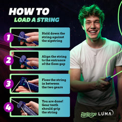 ZipString Luma orange medium string brings bold visibility and flexibility.