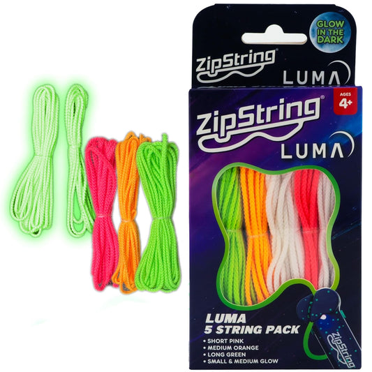 ZipString Luma UV strings pack for vibrant, UV-reactive play indoors or outdoors.