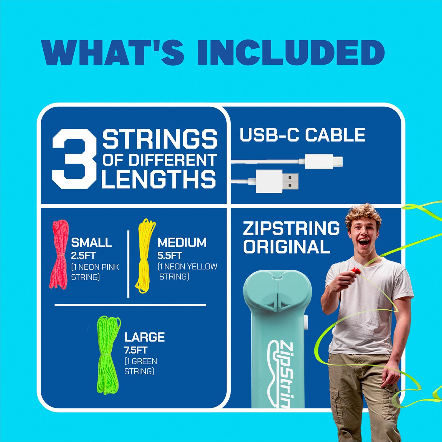 ZipString Original gift-ready packaging variation, perfect for birthdays and holidays