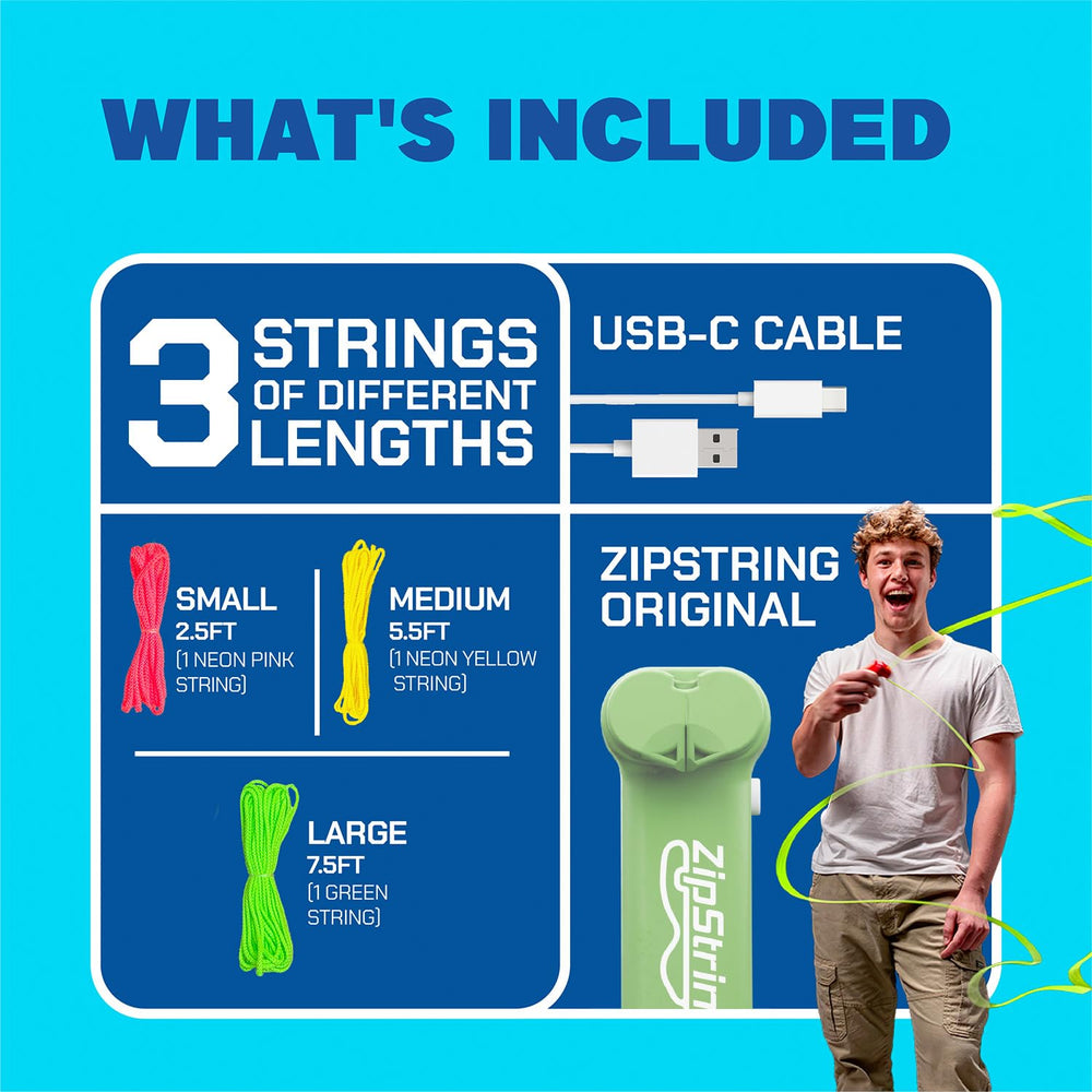 ZipString Original gift-ready packaging presenting an interactive present