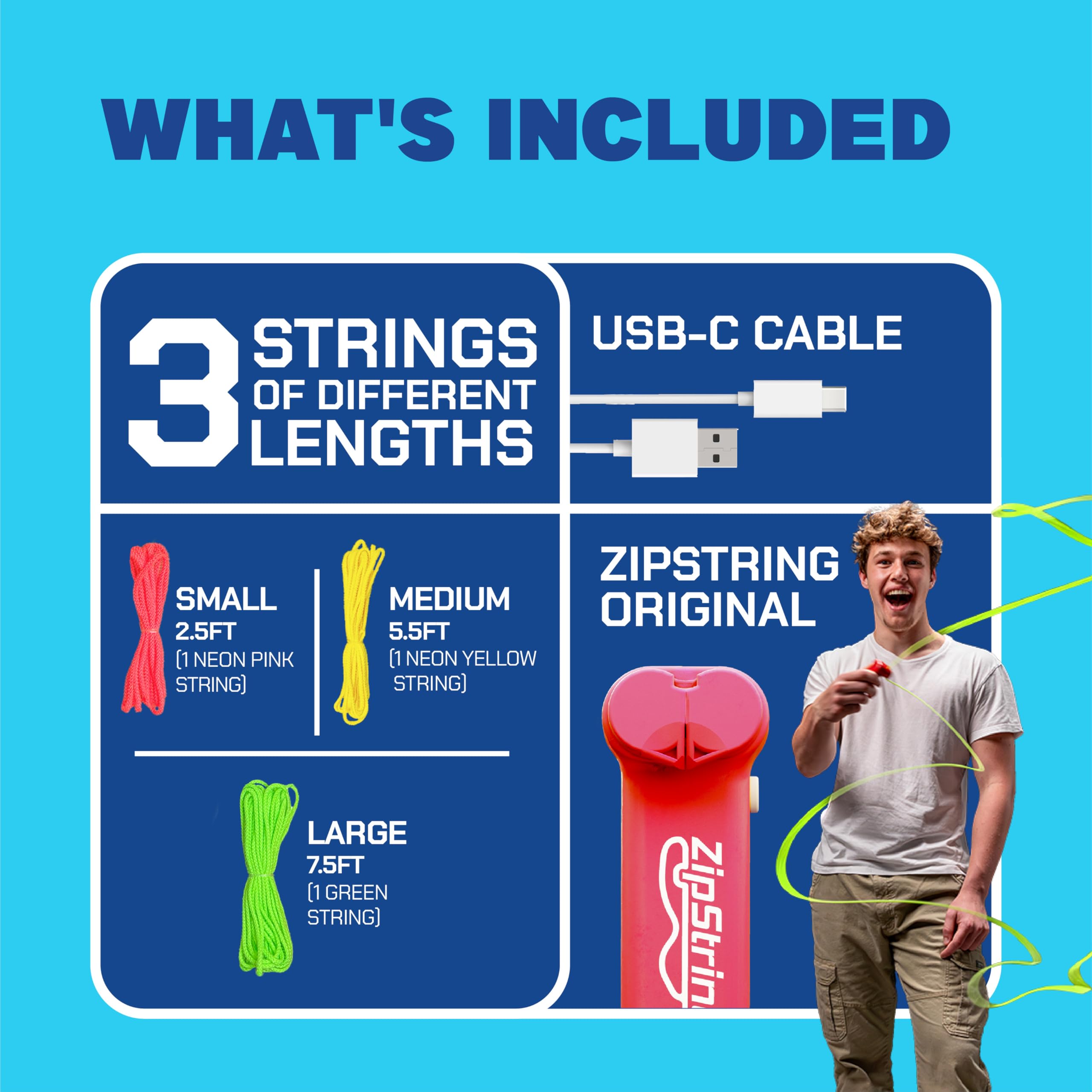 ZipString Original packaging may vary; fun remains ready for play.