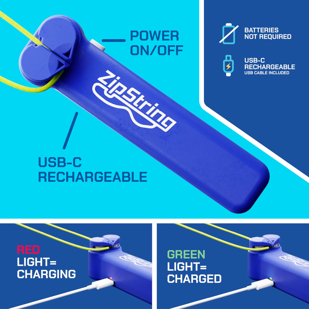ZipString Original is park-ready and travel-friendly for outdoor play.