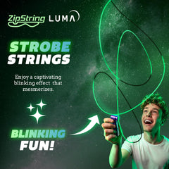 ZipString two-glow-sections lightning strings create vivid visual action.