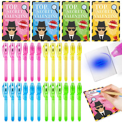 ZIRSENG spy pen with invisible ink light up notes for classroom fun