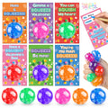 ZIRSENG Valentines stress balls 30-pack in bright colors for classroom rewards.