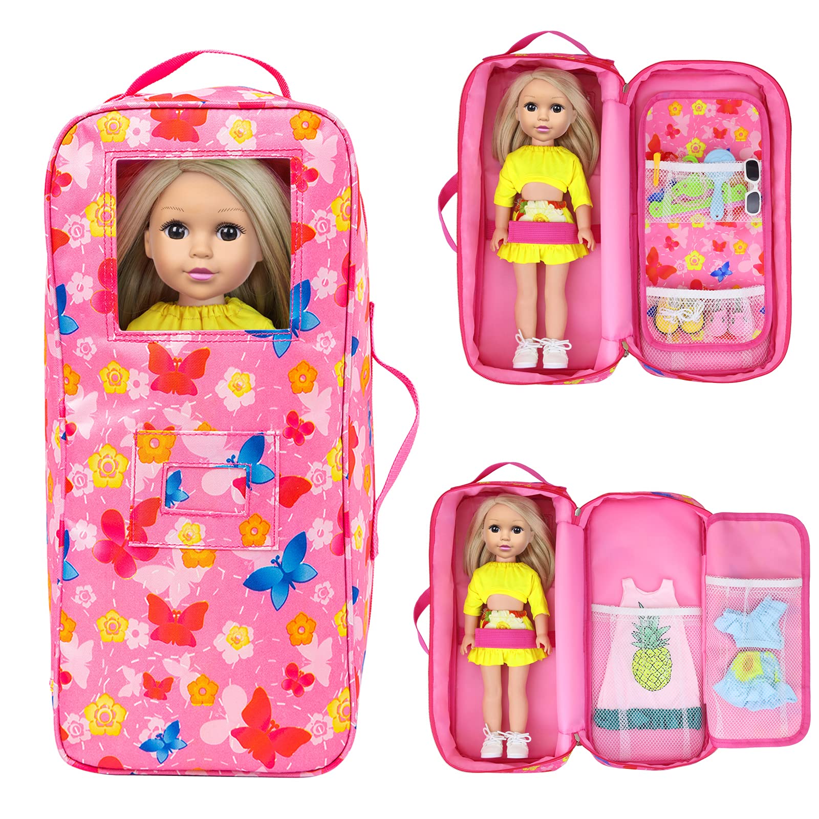 ZITA ELEMENT 14-14.5 inch doll compatibility in a compact bag.