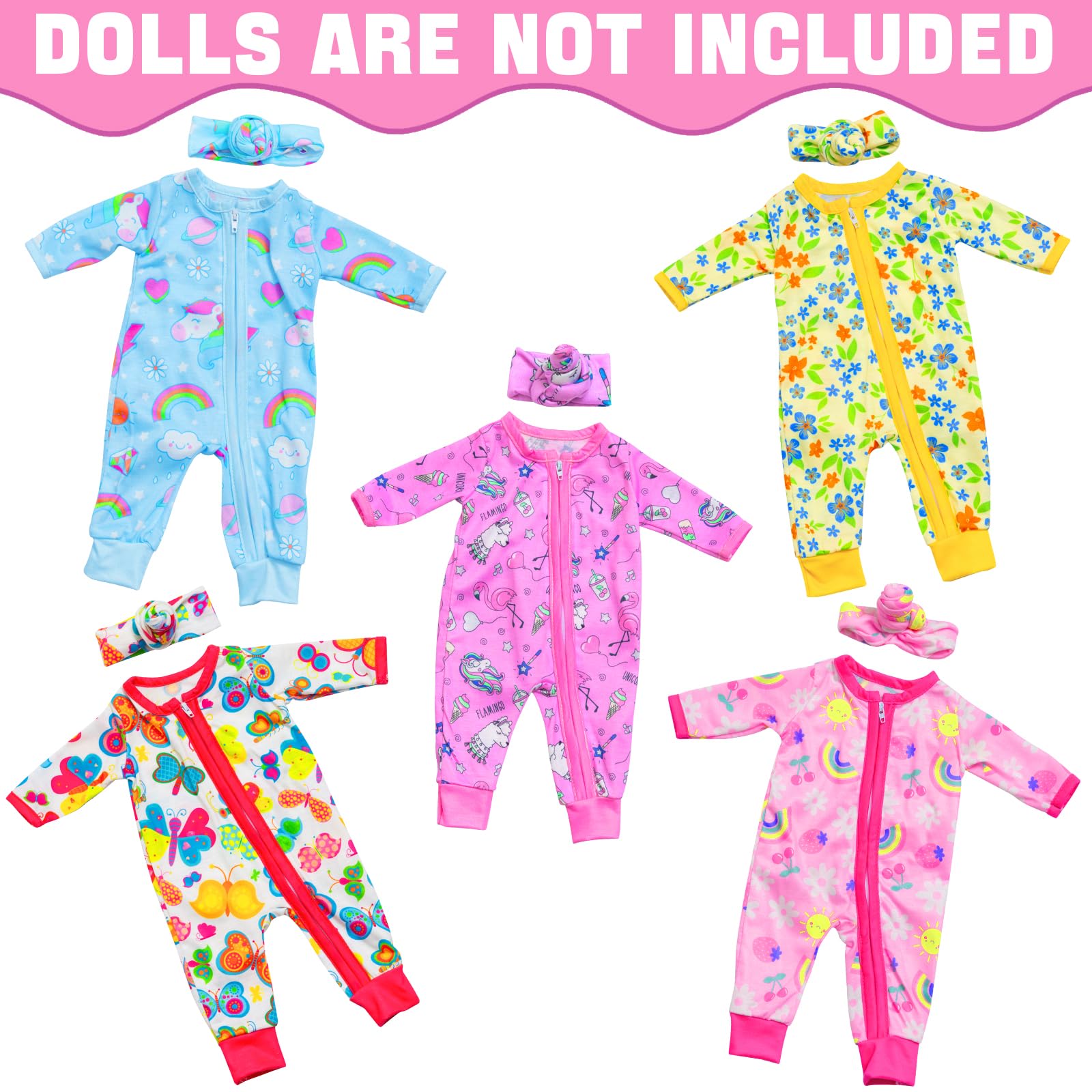 ZITA ELEMENT yellow floral jumpsuit for 14-18 inch dolls, sunny pattern