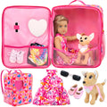 ZITA ELEMENT 18-Inch Doll Backpack with butterfly design for imaginative play on the go.