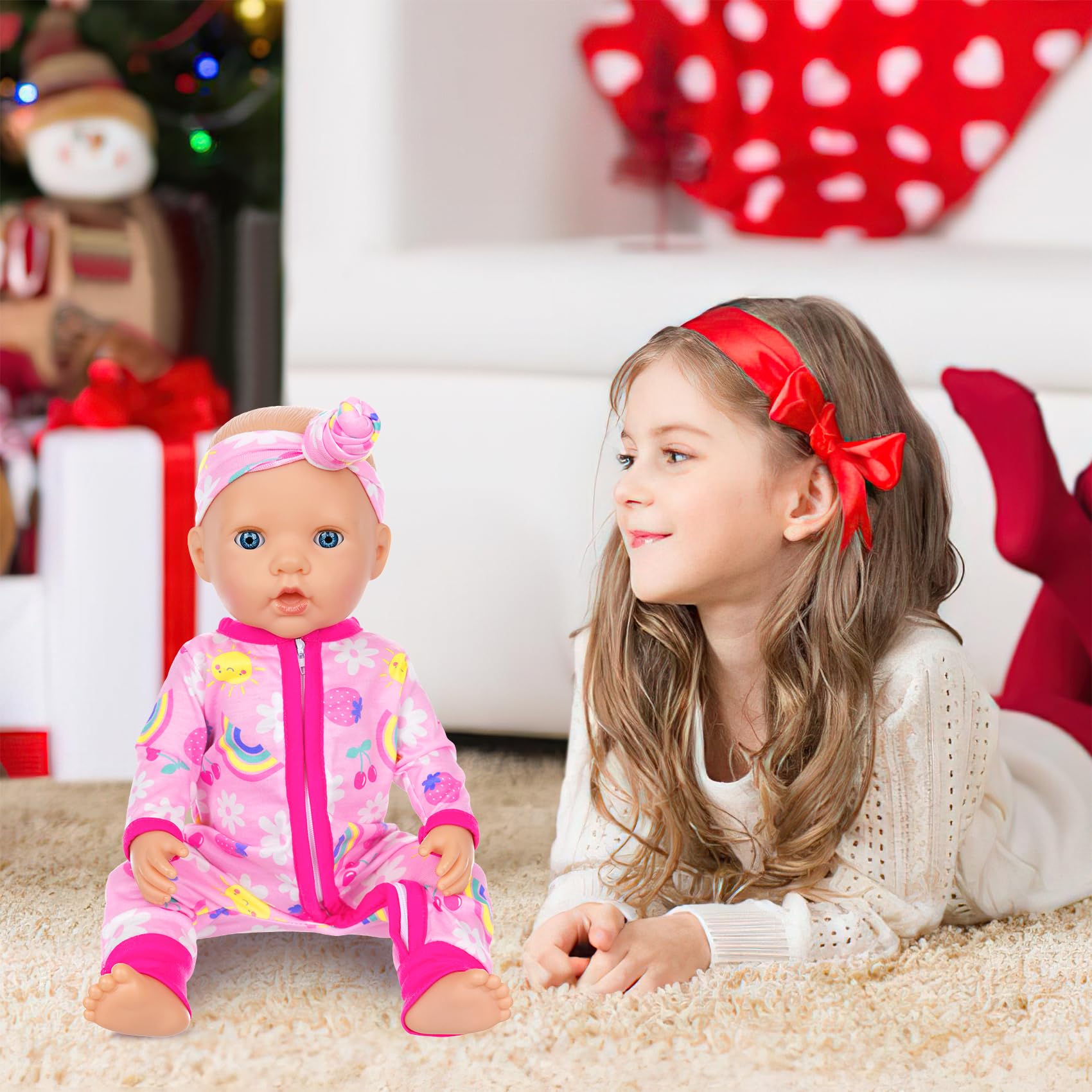ZITA ELEMENT packaging display of 14-18 inch doll outfits, ready to gift