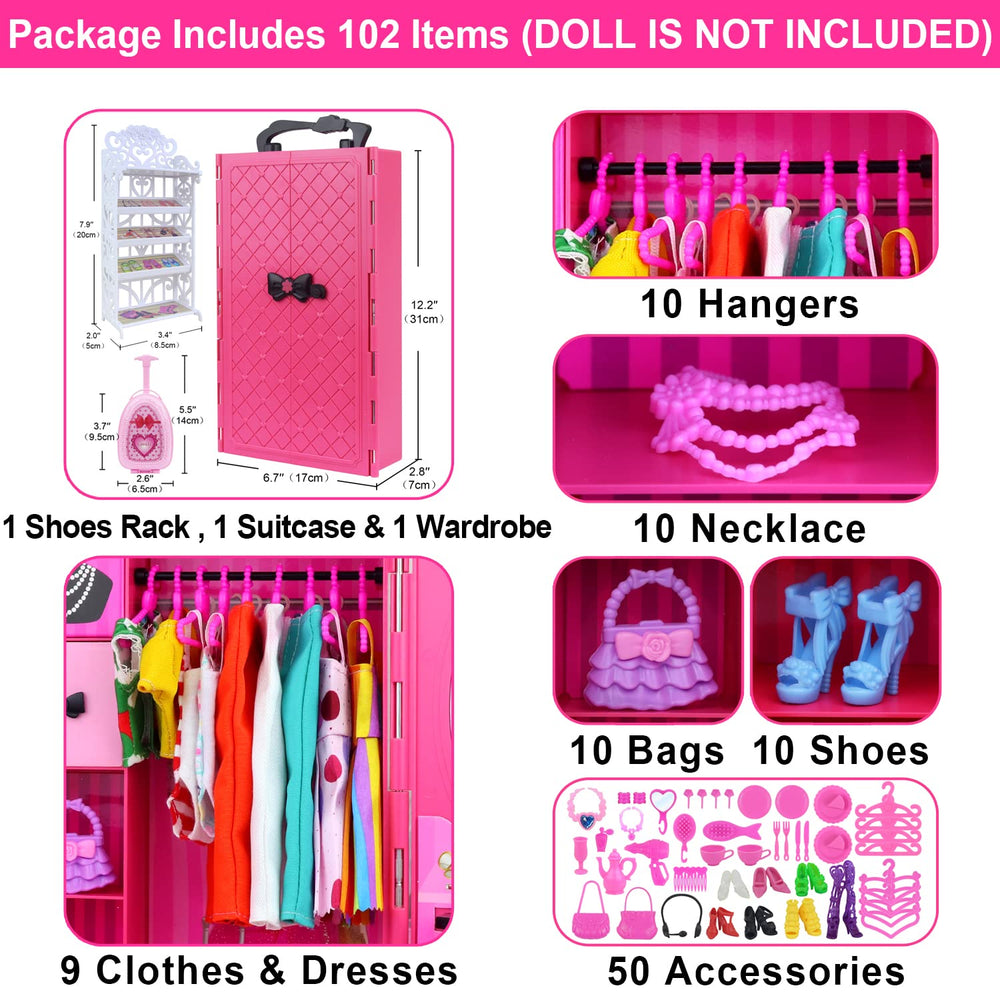 ZITA ELEMENT doll dresses showcasing colorful mix-and-match options